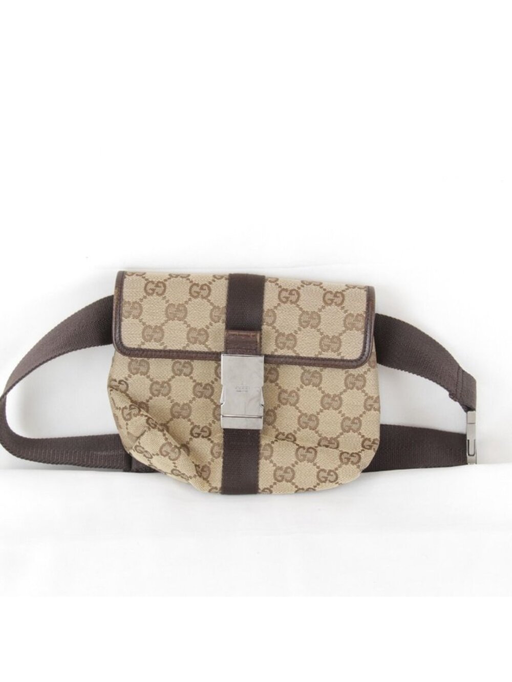 Gucci Mini Waist Bag GG Canvas Beige